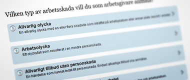 Enklare att anm�la arbetsskador